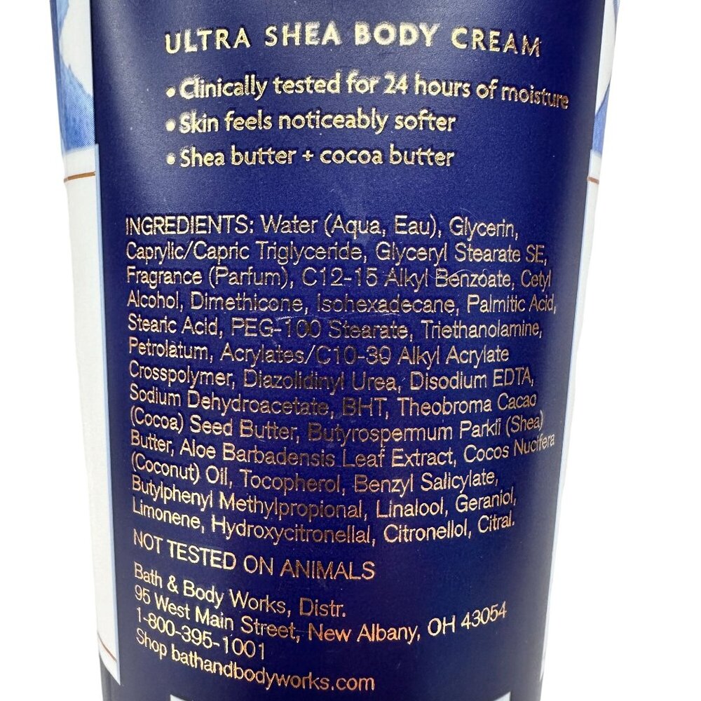 Gingham By Bath & Body Works 24 Hour Moisture Ultra Shea Body Cream 8oz NEW - Picture 5 of 6